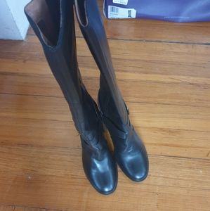 NEW Clarks Long Leather Boots Size 8